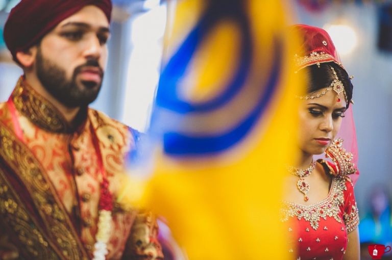 Sikh bride and groom